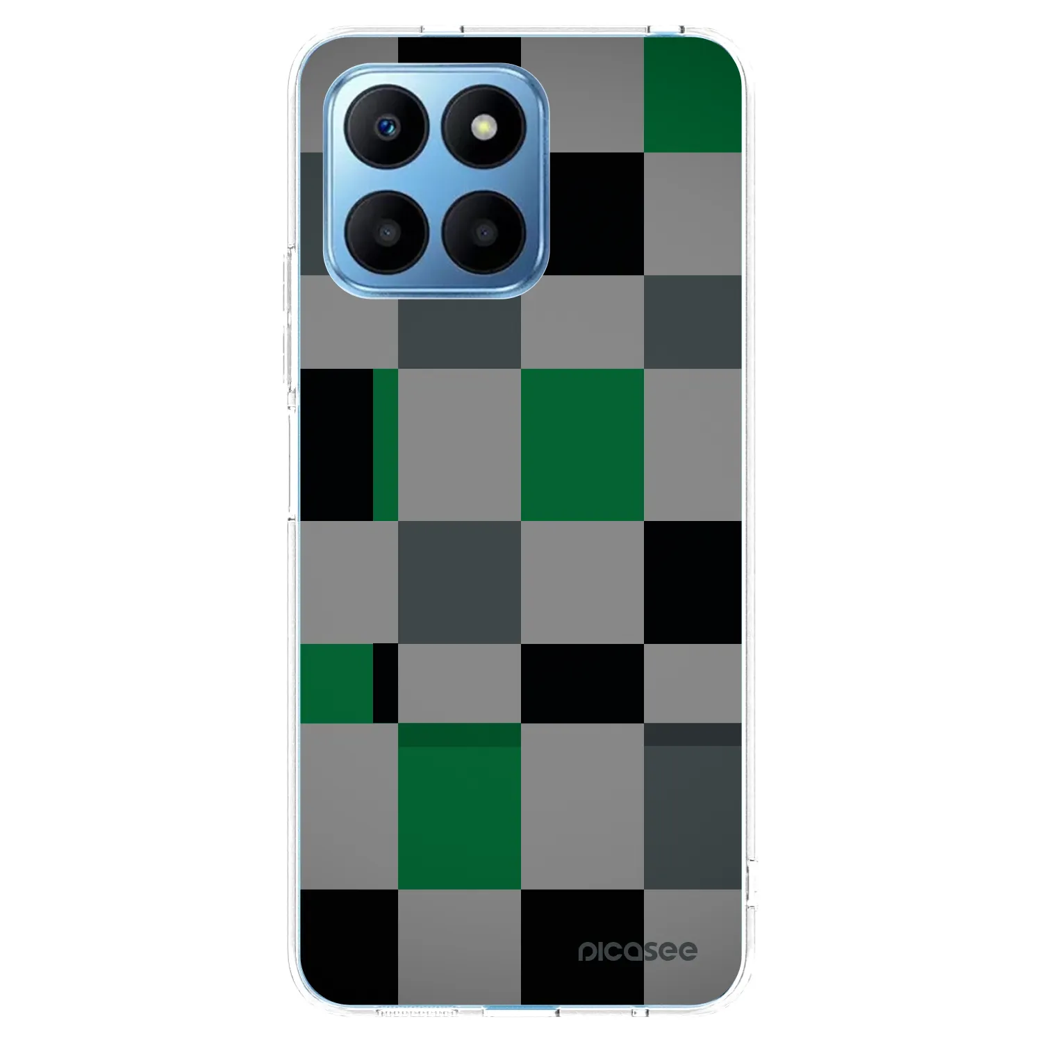 Picasee διαφανής θήκη σιλικόνης Honor 70 Lite - Block Grid