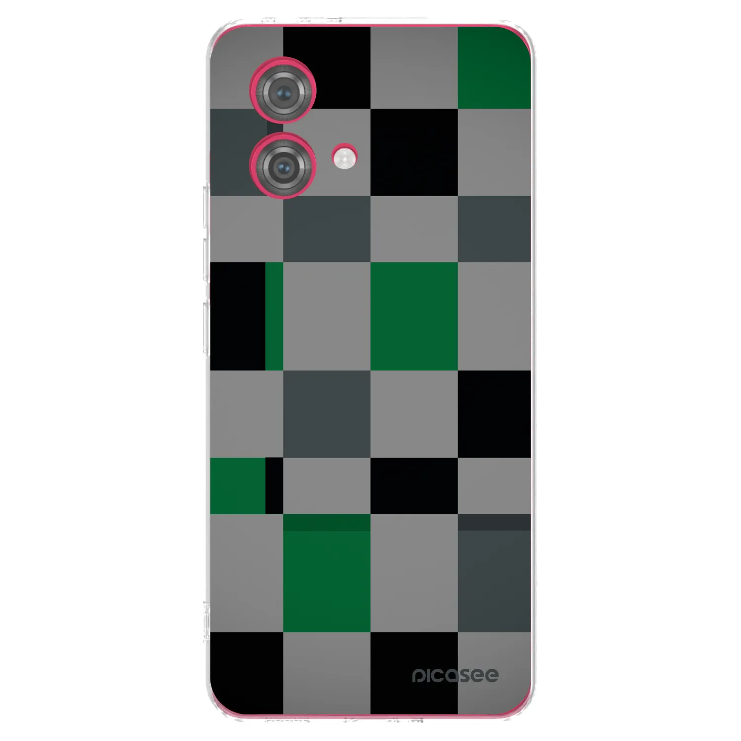 Picasee διαφανής θήκη σιλικόνης Motorola Moto G84 5G - Block Grid