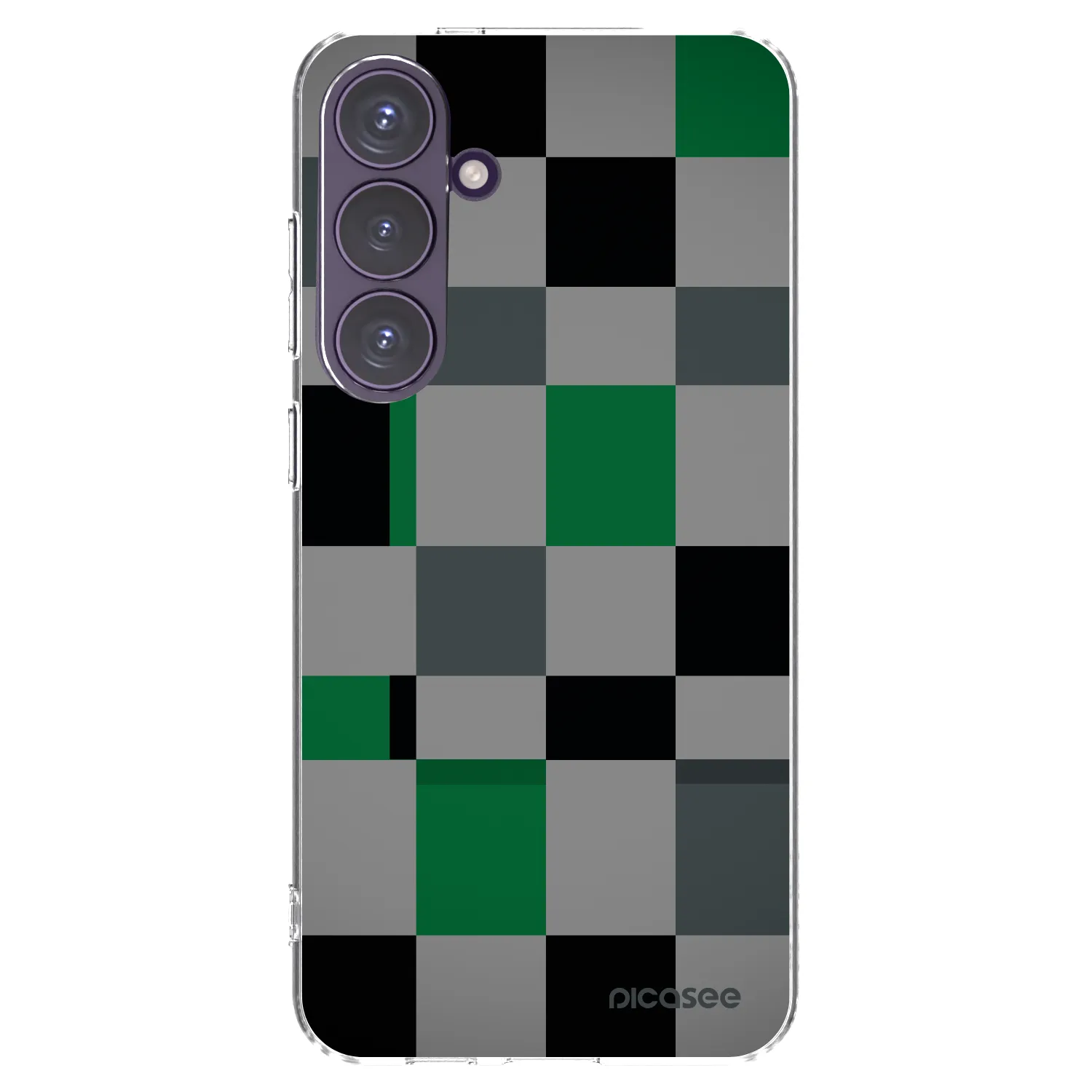 Picasee διαφανής θήκη σιλικόνης Samsung Galaxy S24+ S926B 5G - Block Grid