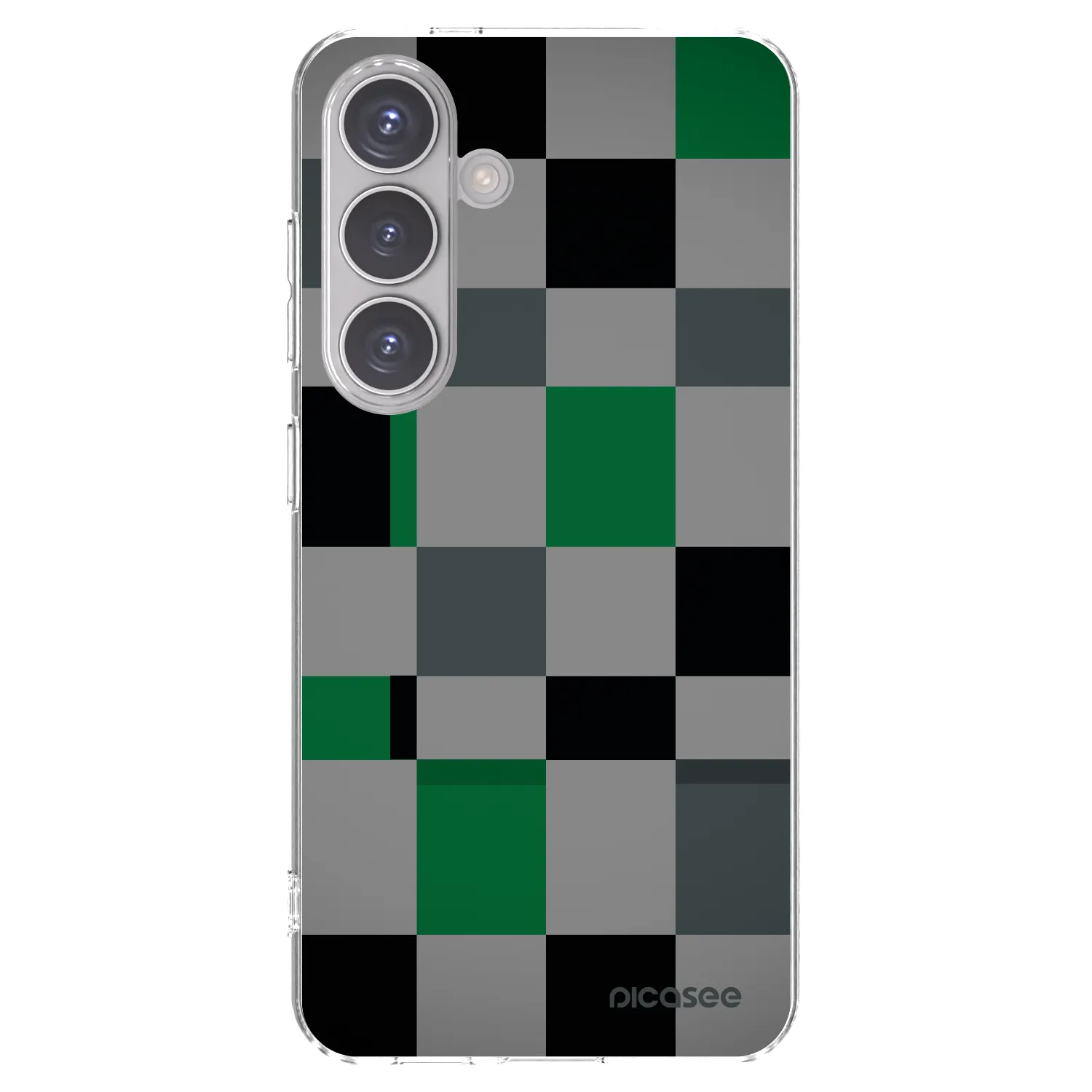 Picasee διαφανής θήκη σιλικόνης Samsung Galaxy S24 S921B 5G - Block Grid