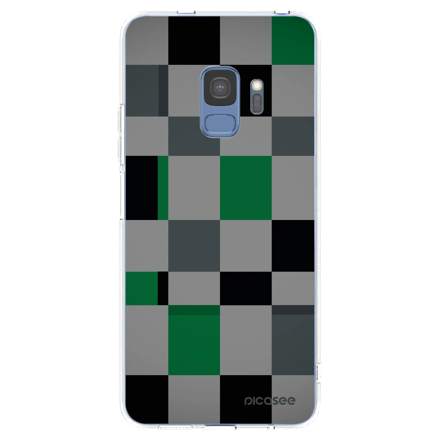 Picasee διαφανής θήκη σιλικόνης Samsung Galaxy S9 G960F - Block Grid