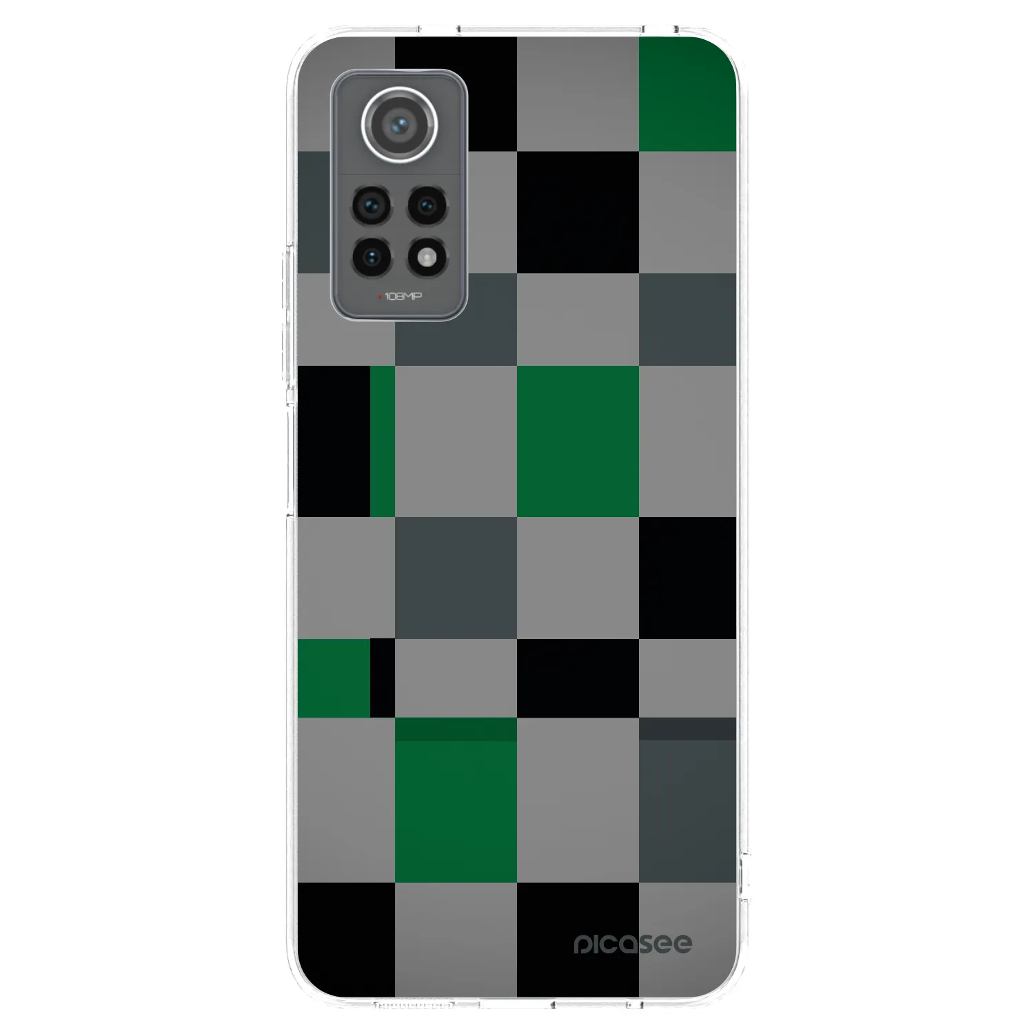 Picasee διαφανής θήκη σιλικόνης Xiaomi Redmi Note 12 Pro 4G - Block Grid