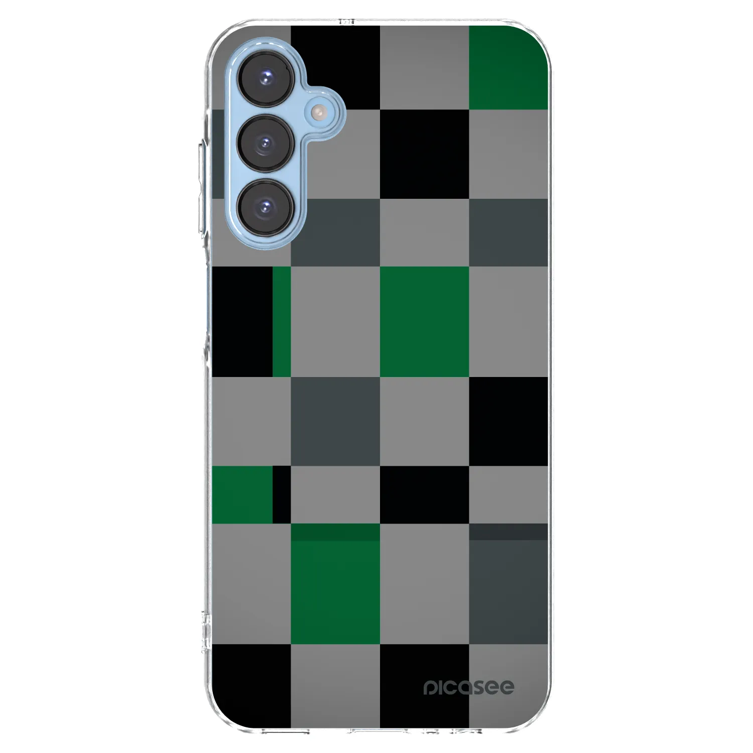 Picasee διαφανής θήκη σιλικόνης Samsung Galaxy A15 A156B 5G - Block Grid