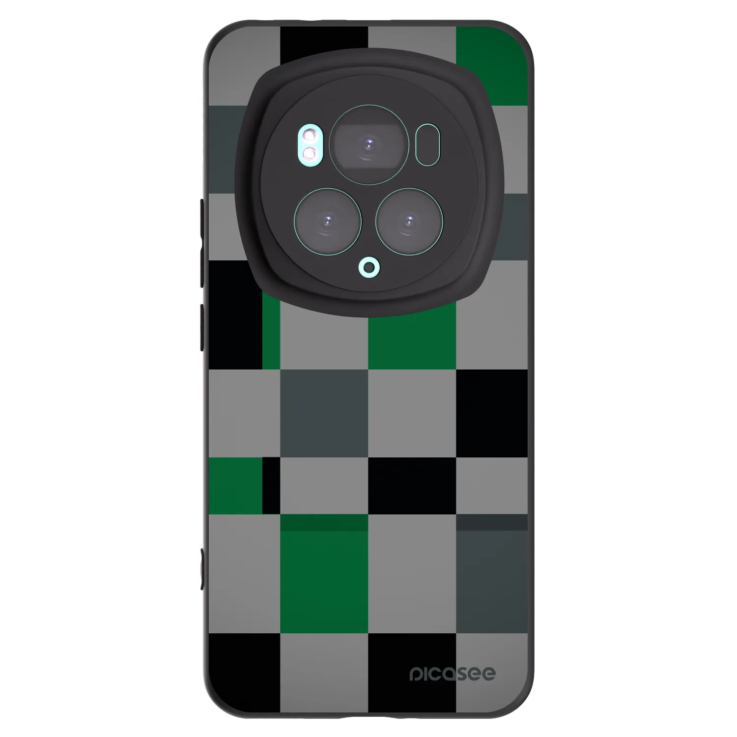 Picasee Μαύρη θήκη σιλικόνης για Honor Magic6 Pro - Block Grid