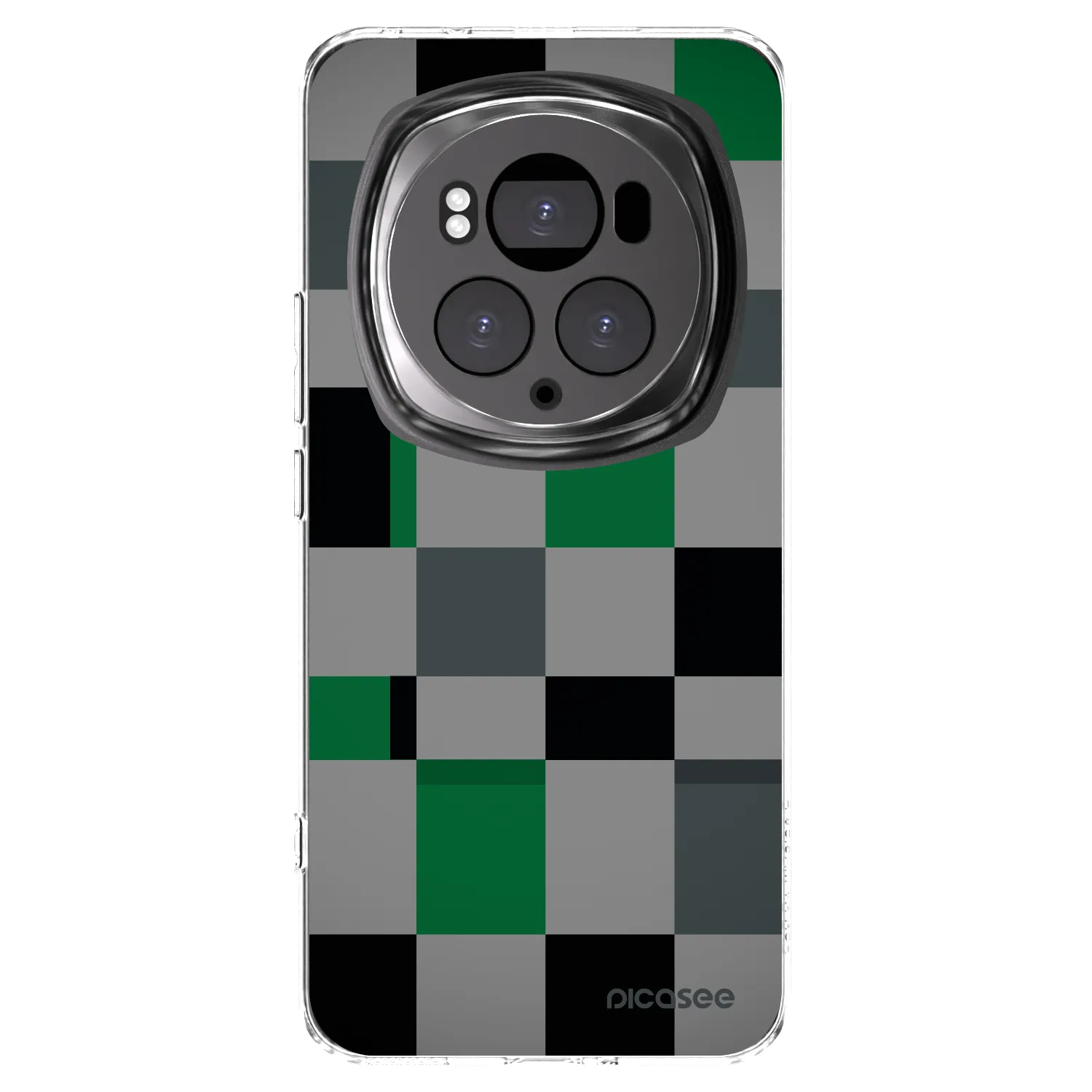Picasee διαφανής θήκη σιλικόνης Honor Magic6 Pro - Block Grid