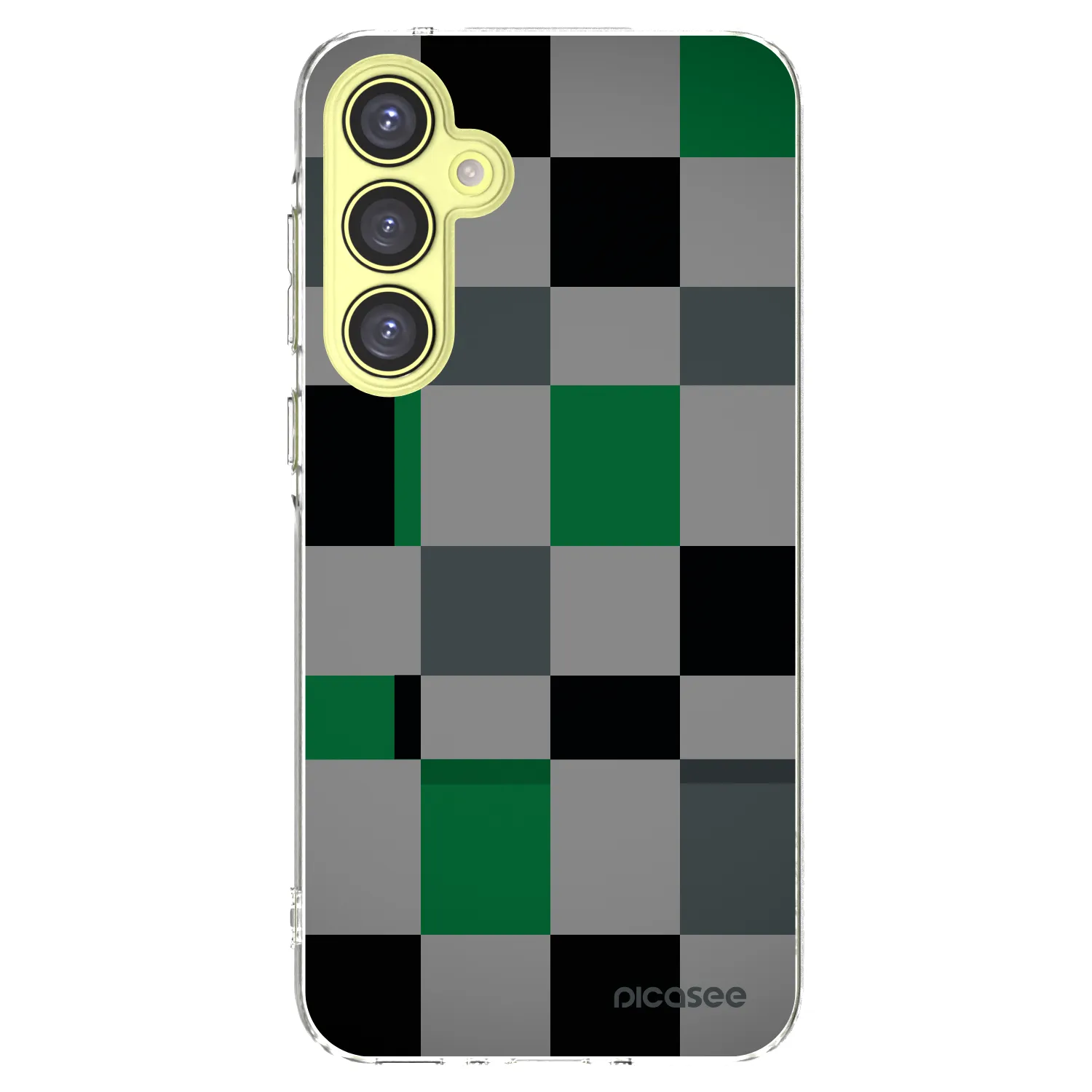 Picasee διαφανής θήκη σιλικόνης Samsung Galaxy A35 5G A356B - Block Grid