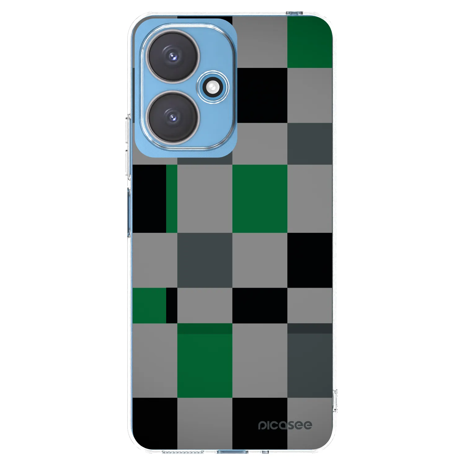 Picasee διαφανής θήκη σιλικόνης Xiaomi Redmi 13C 5G - Block Grid