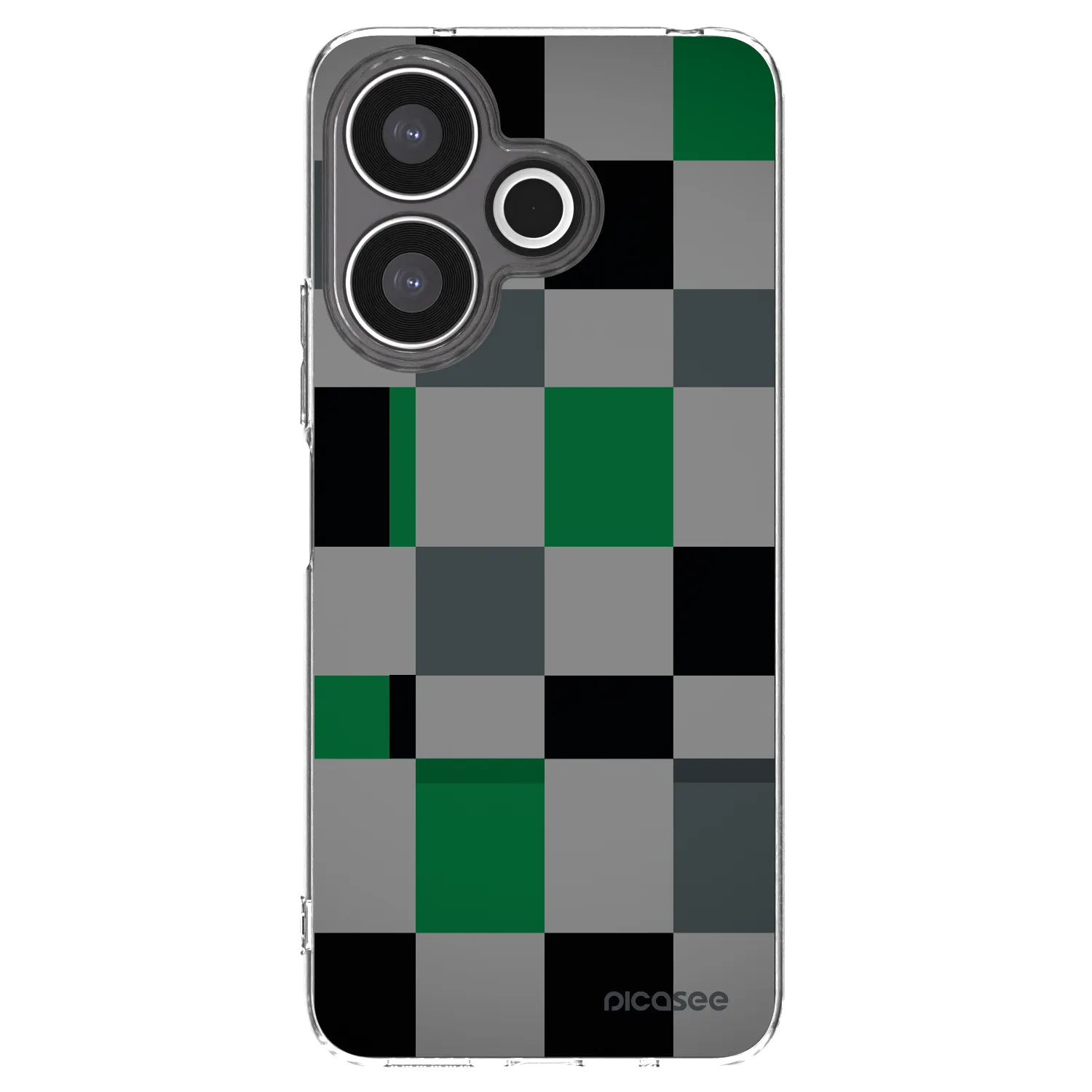 Picasee διαφανής θήκη σιλικόνης Xiaomi Redmi 13 4G - Block Grid