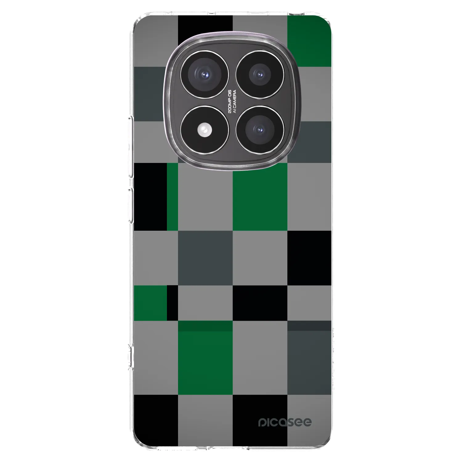 Picasee διαφανής θήκη σιλικόνης Xiaomi Redmi Note 14 Pro+ 5G - Block Grid