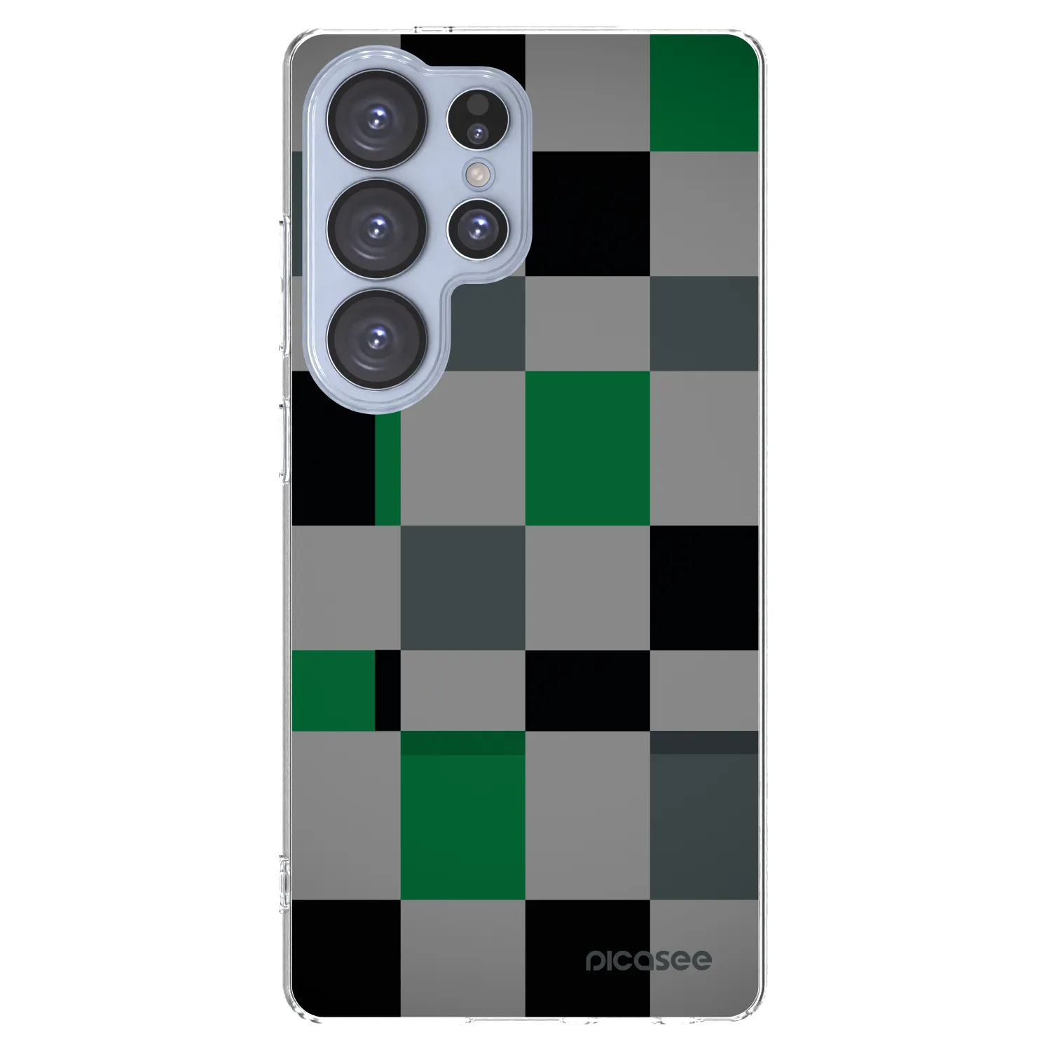 Picasee διαφανής θήκη σιλικόνης Samsung Galaxy S25 Ultra 5G - Block Grid