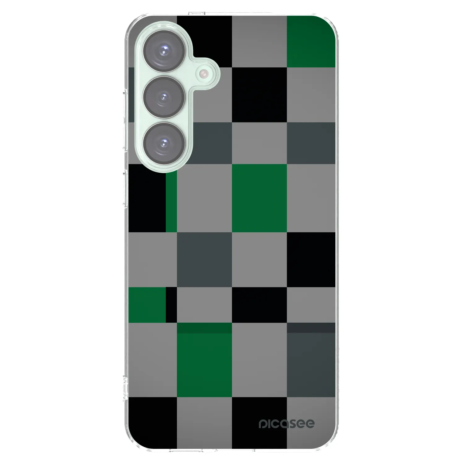 Picasee διαφανής θήκη σιλικόνης Samsung Galaxy S25+ 5G - Block Grid