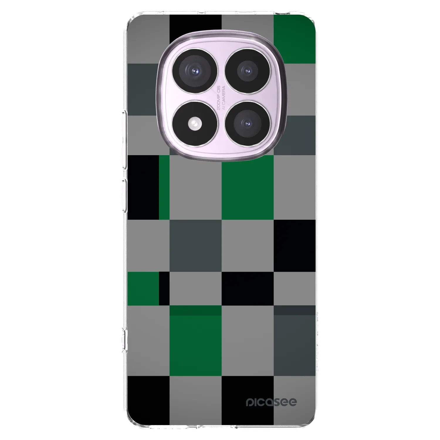 Picasee διαφανής θήκη σιλικόνης Xiaomi Redmi Note 14 Pro 4G - Block Grid