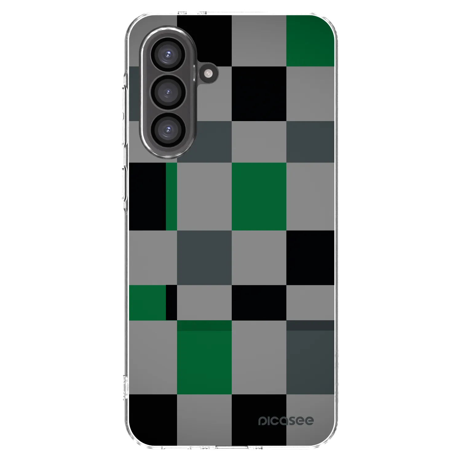 Picasee διαφανής θήκη σιλικόνης Samsung Galaxy A36 5G - Block Grid