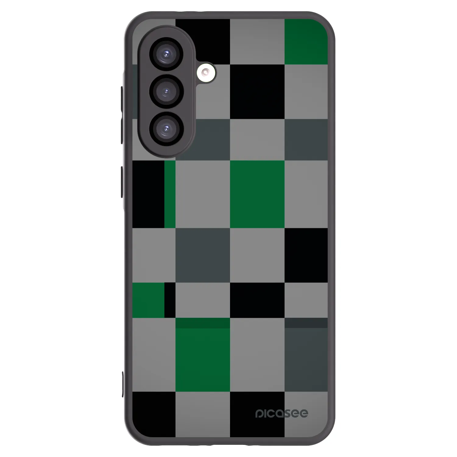 Picasee Μαύρη θήκη σιλικόνης για Samsung Galaxy A26 5G A266B - Block Grid