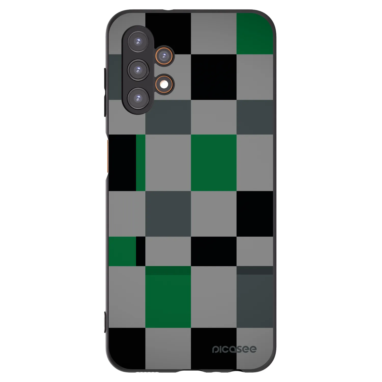 Picasee Μαύρη θήκη σιλικόνης για Samsung Galaxy A13 5G - Block Grid