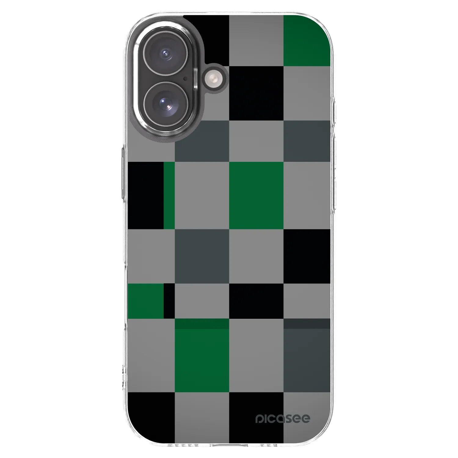 Picasee διαφανής θήκη σιλικόνης Apple iPhone 17 - Block Grid