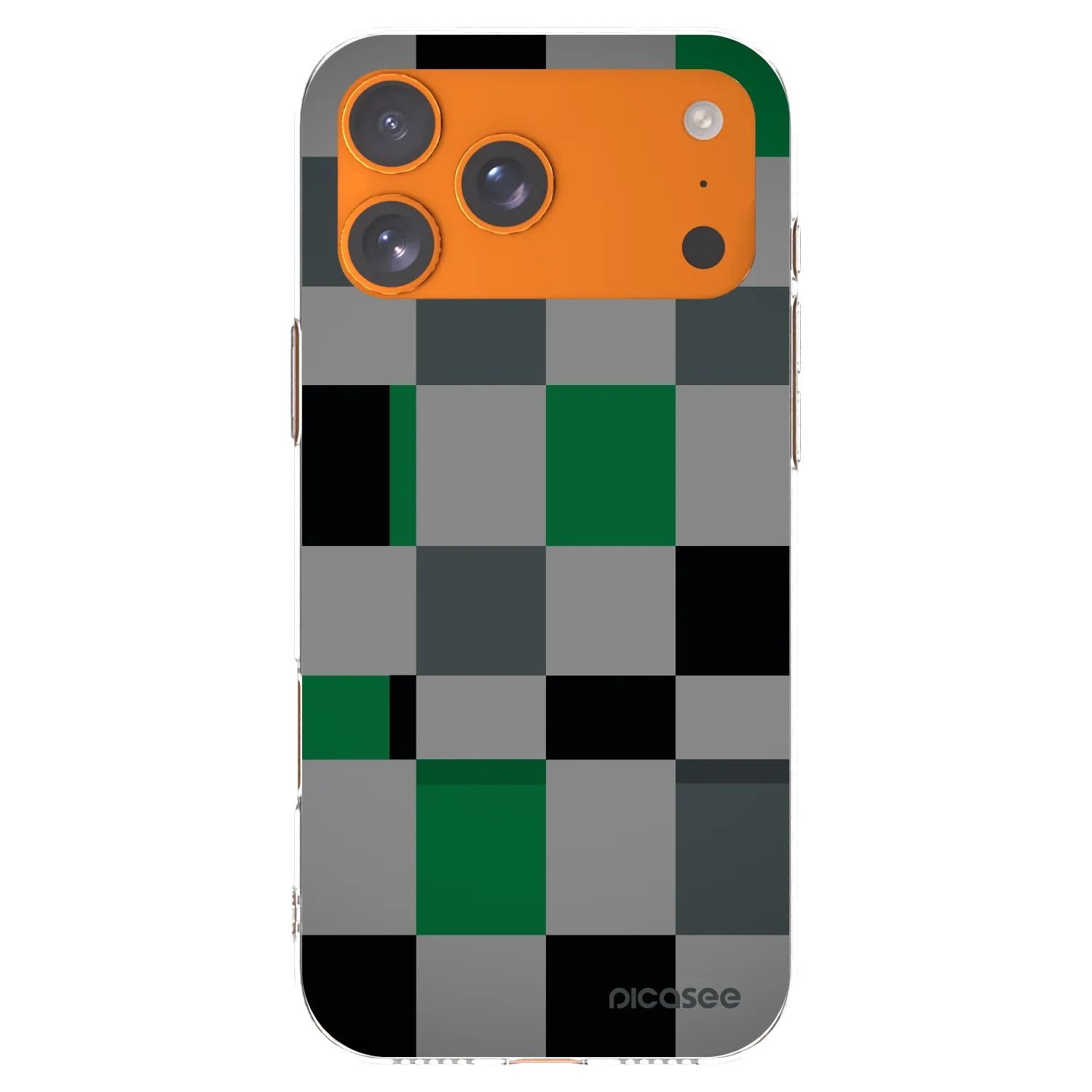 Picasee διαφανής θήκη σιλικόνης Apple iPhone 17 Pro Max - Block Grid
