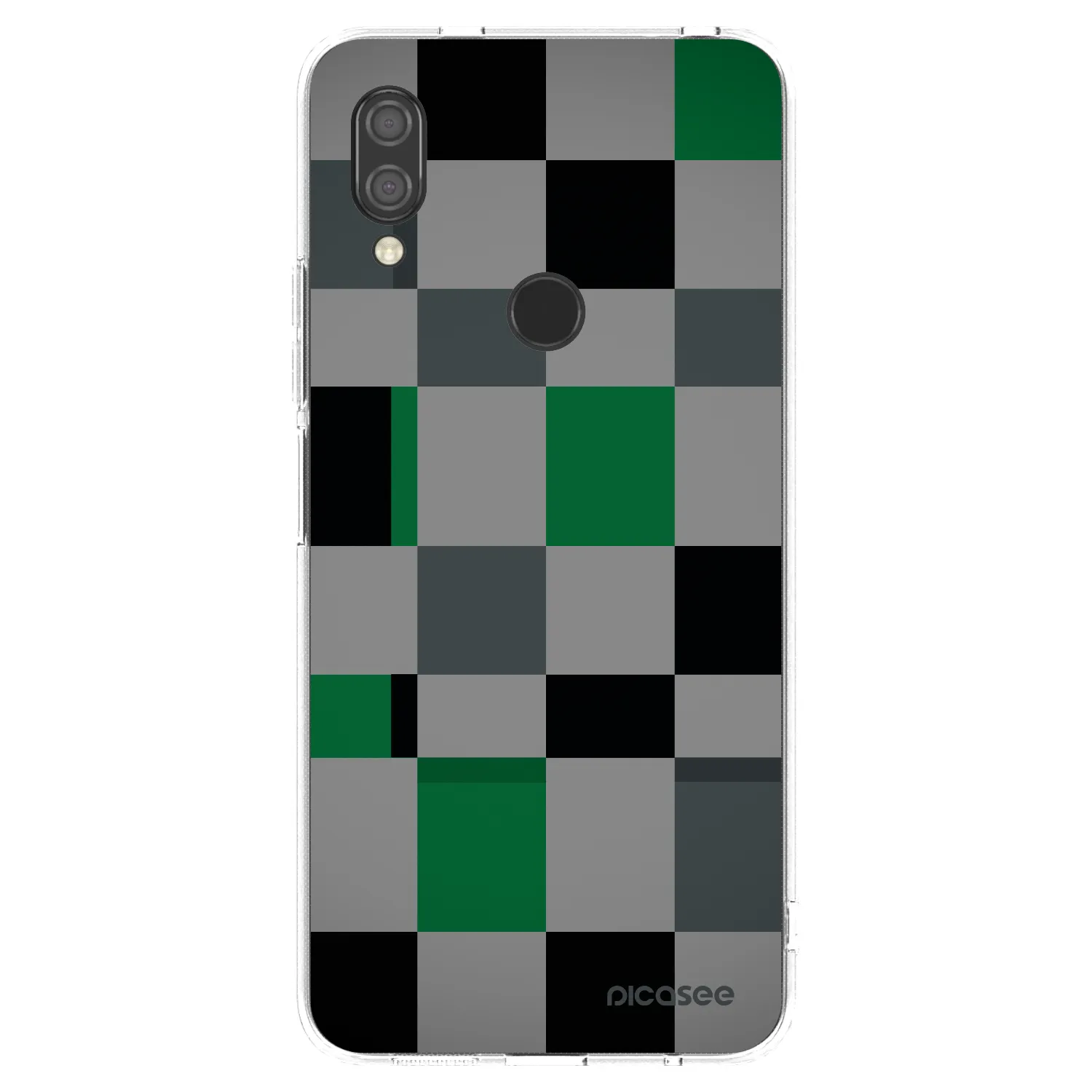 Picasee διαφανής θήκη σιλικόνης Xiaomi Redmi 7 - Block Grid