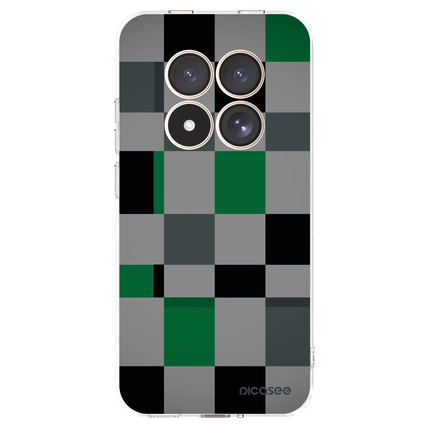 Picasee διαφανής θήκη σιλικόνης Xiaomi Redmi Note 15 Pro 4G - Block Grid