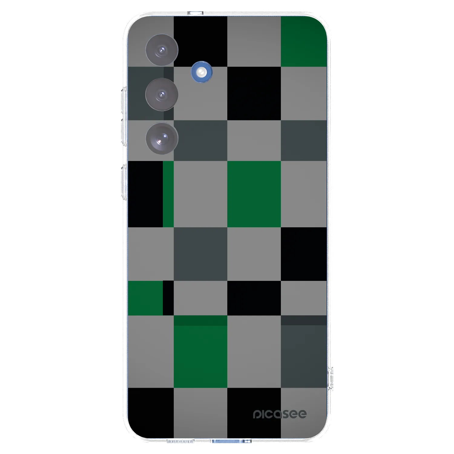 Picasee διαφανής θήκη σιλικόνης Samsung Galaxy S25 FE 5G - Block Grid