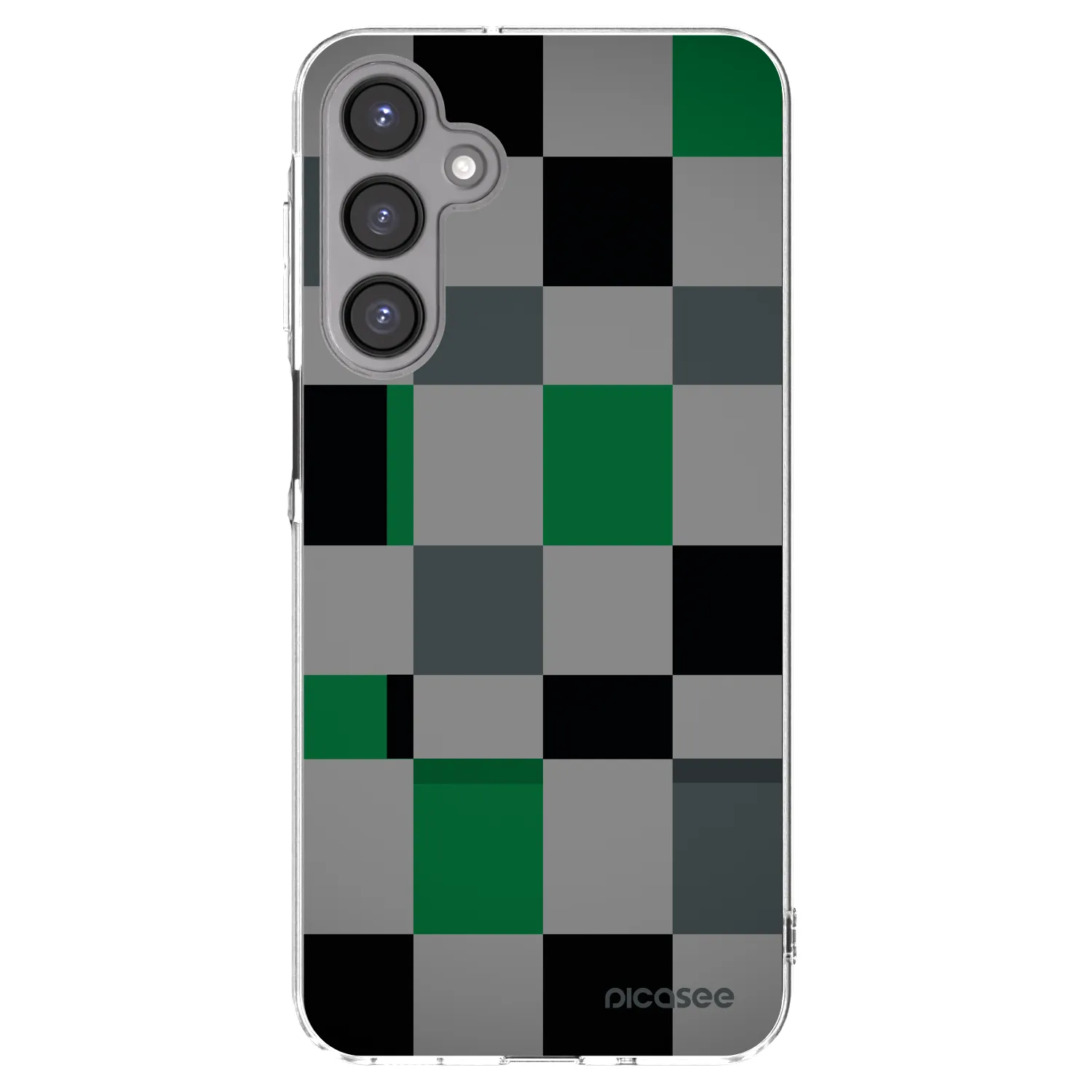 Picasee διαφανής θήκη σιλικόνης Samsung Galaxy A16 4G - Block Grid