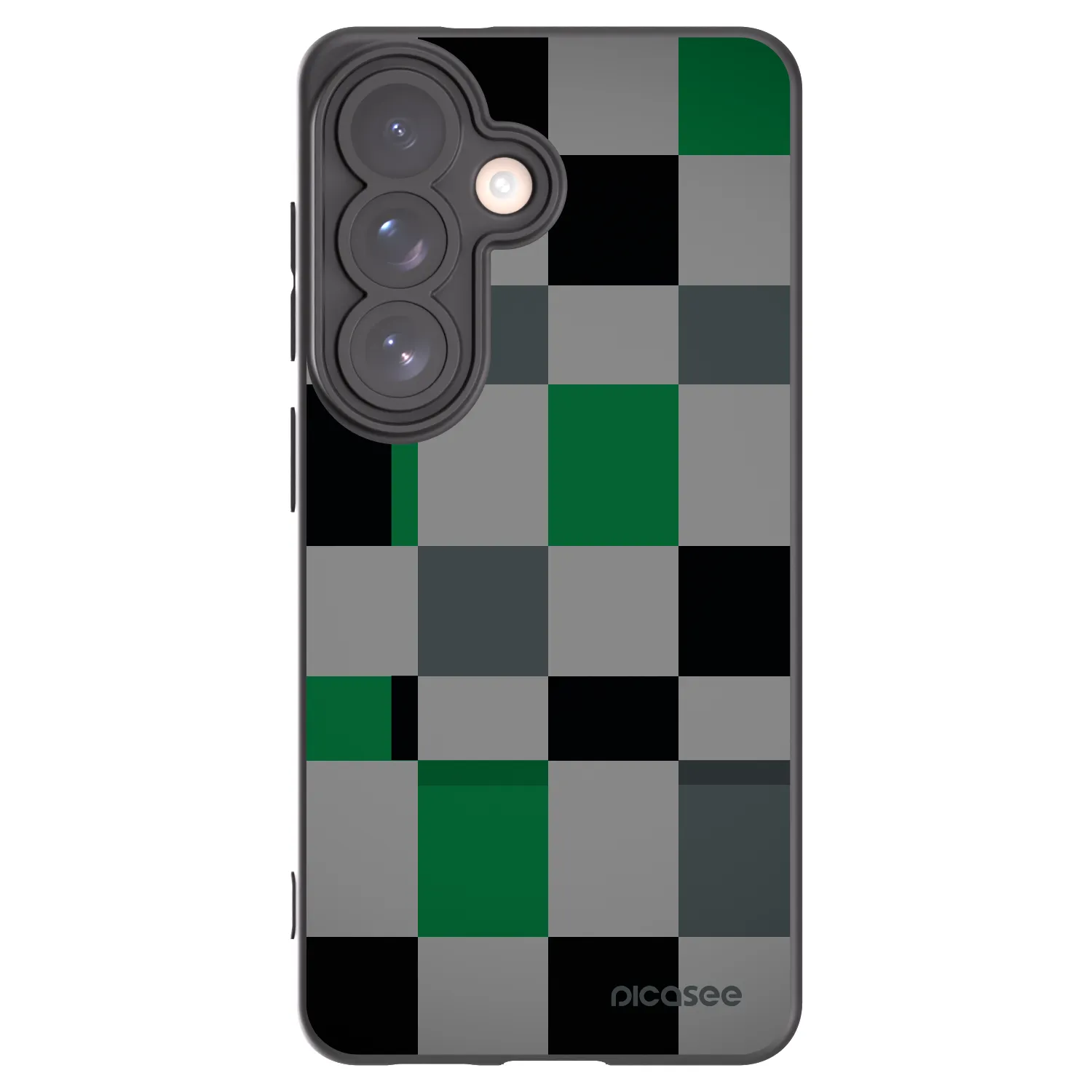 Picasee Μαύρη θήκη σιλικόνης για Samsung Galaxy S26 - Block Grid