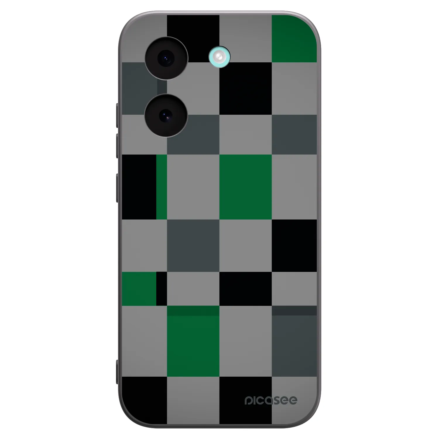 Picasee Μαύρη θήκη σιλικόνης για Xiaomi Poco X8 Pro - Block Grid