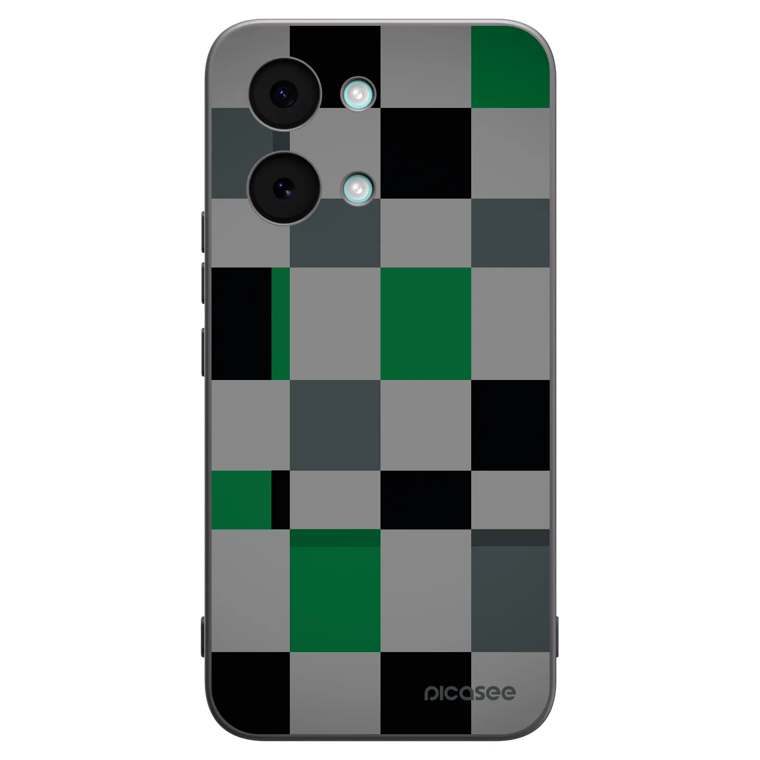 Picasee Μαύρη θήκη σιλικόνης για Xiaomi Poco X8 Pro Max - Block Grid