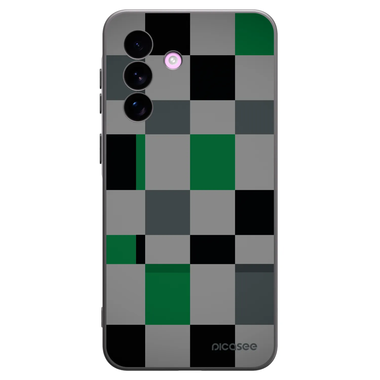 Picasee Μαύρη θήκη σιλικόνης για Samsung Galaxy A57 5G - Block Grid