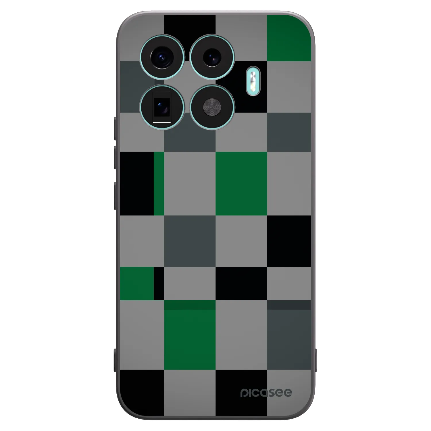 Picasee Μαύρη θήκη σιλικόνης για Xiaomi 17T Pro - Block Grid