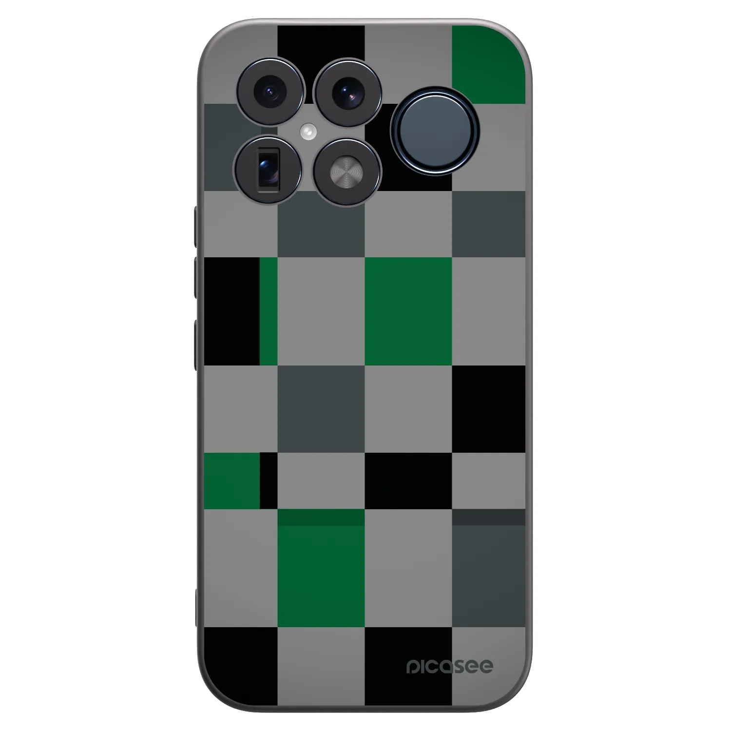 Picasee Μαύρη θήκη σιλικόνης για Xiaomi Poco F8 Ultra - Block Grid