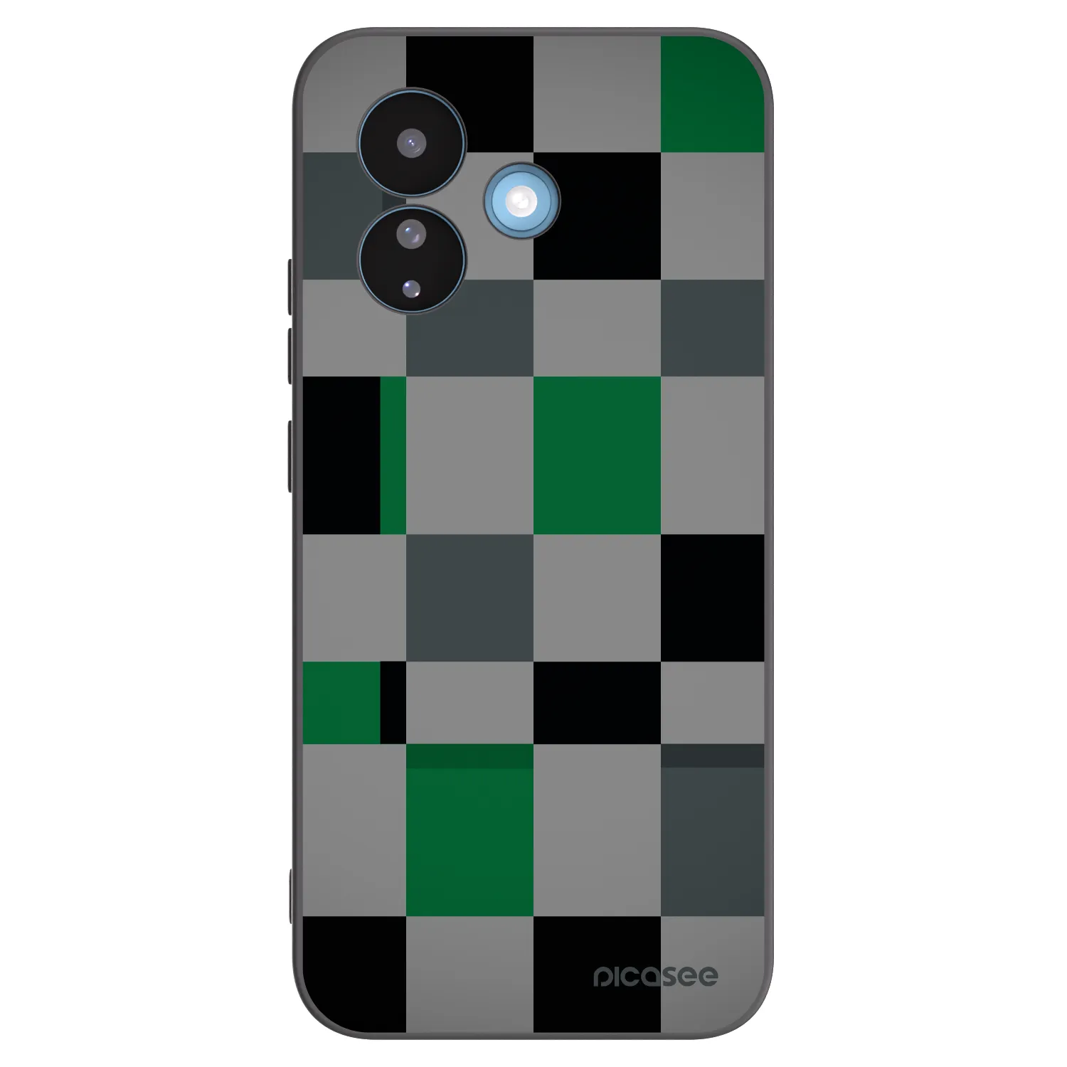 Picasee Μαύρη θήκη σιλικόνης για Xiaomi Redmi Note 17 Pro 5G - Block Grid