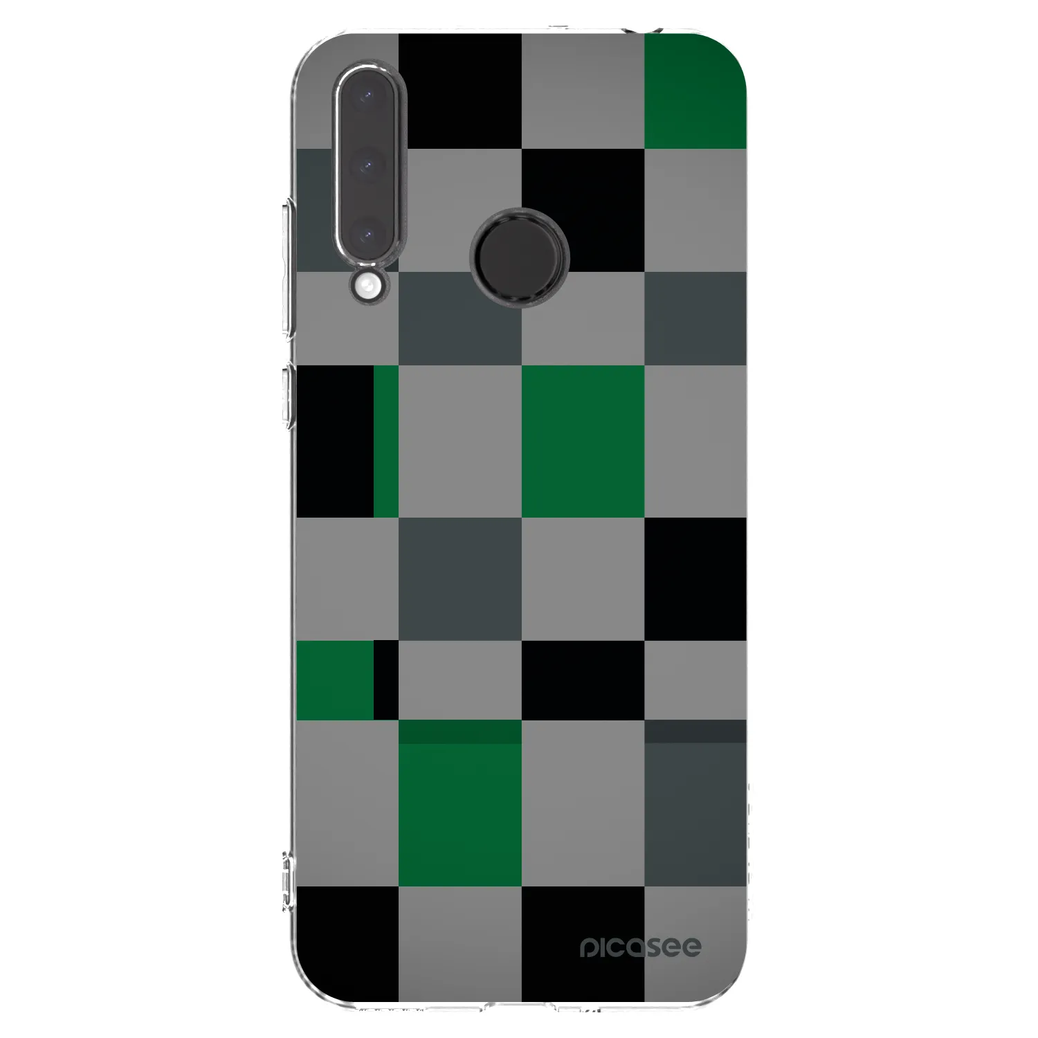 Picasee διαφανής θήκη σιλικόνης Honor 20 Lite - Block Grid