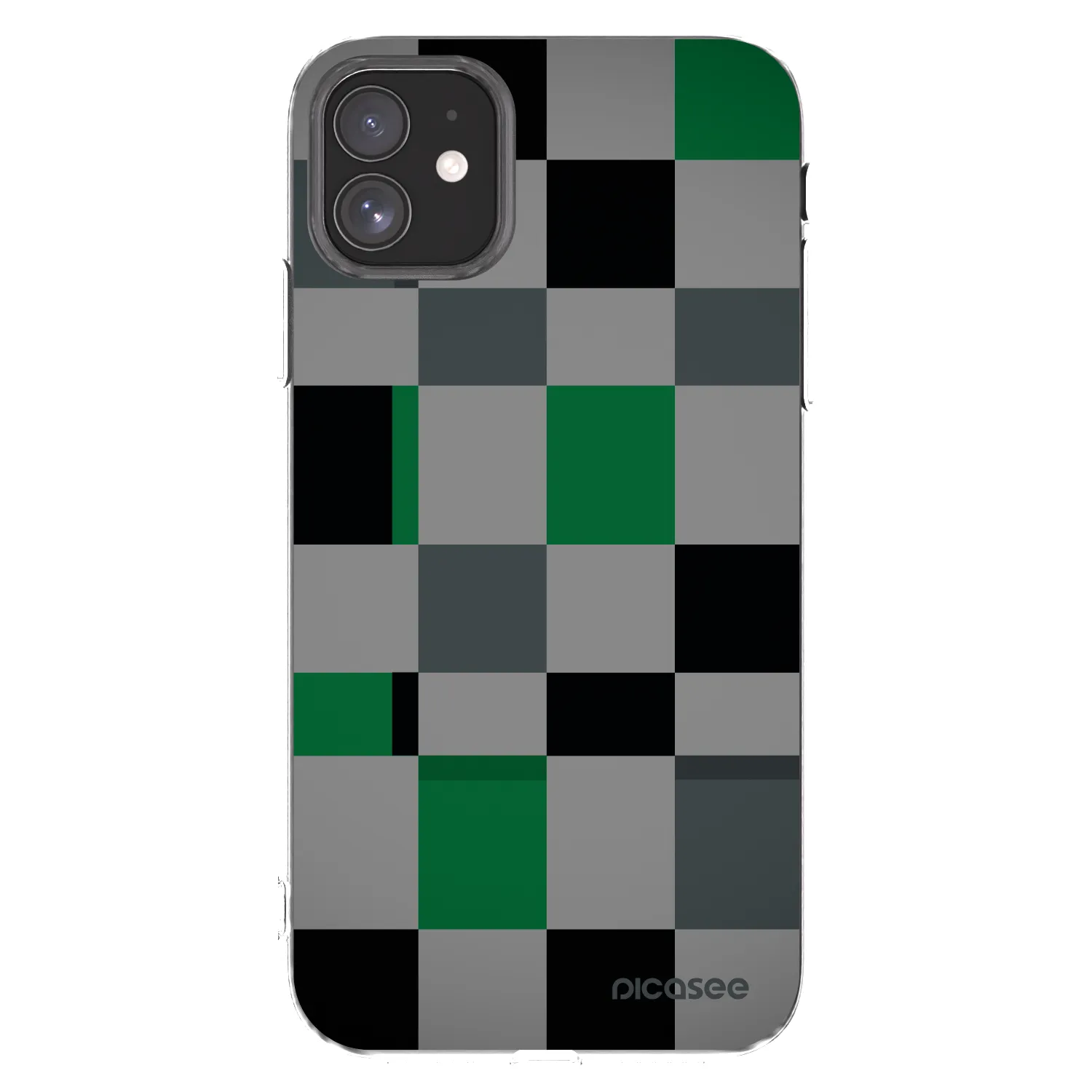 Picasee διαφανής θήκη σιλικόνης Apple iPhone 11 - Block Grid