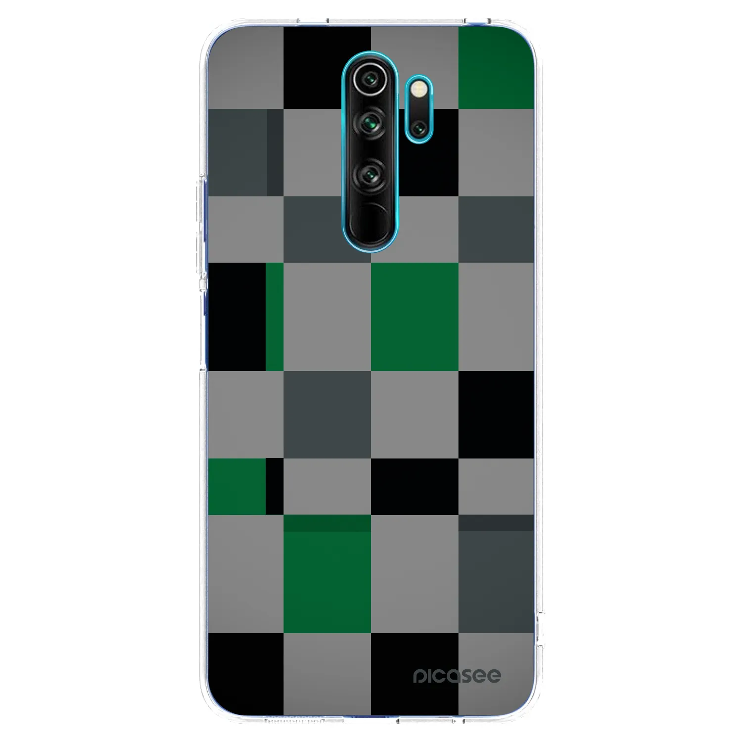 Picasee διαφανής θήκη σιλικόνης Xiaomi Redmi Note 8 Pro - Block Grid