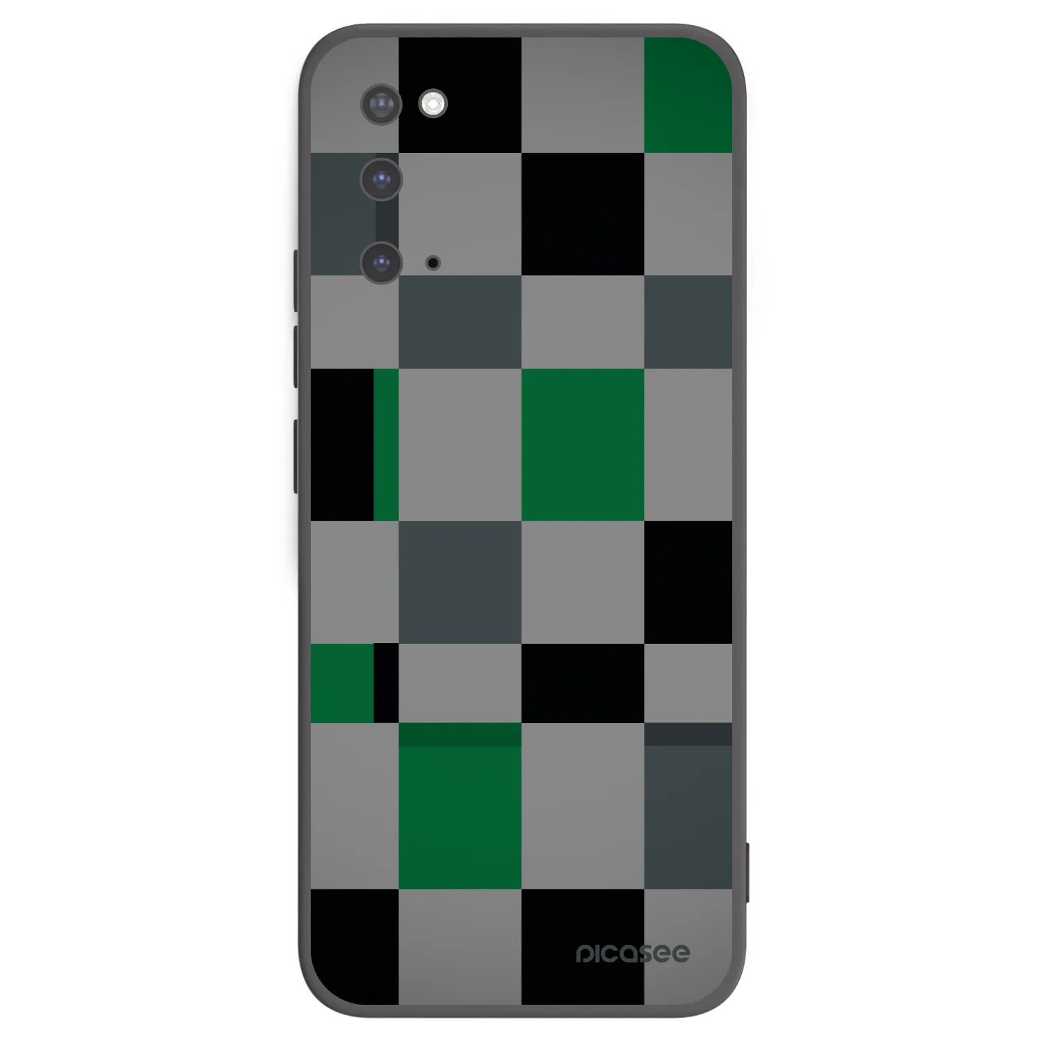 Picasee Μαύρη θήκη σιλικόνης για Samsung Galaxy S20 G980F - Block Grid