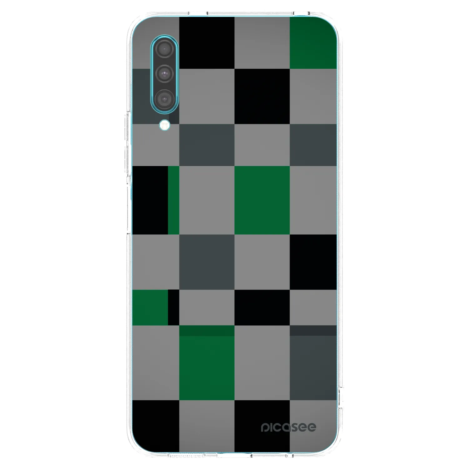 Picasee διαφανής θήκη σιλικόνης Samsung Galaxy A30s A307F - Block Grid