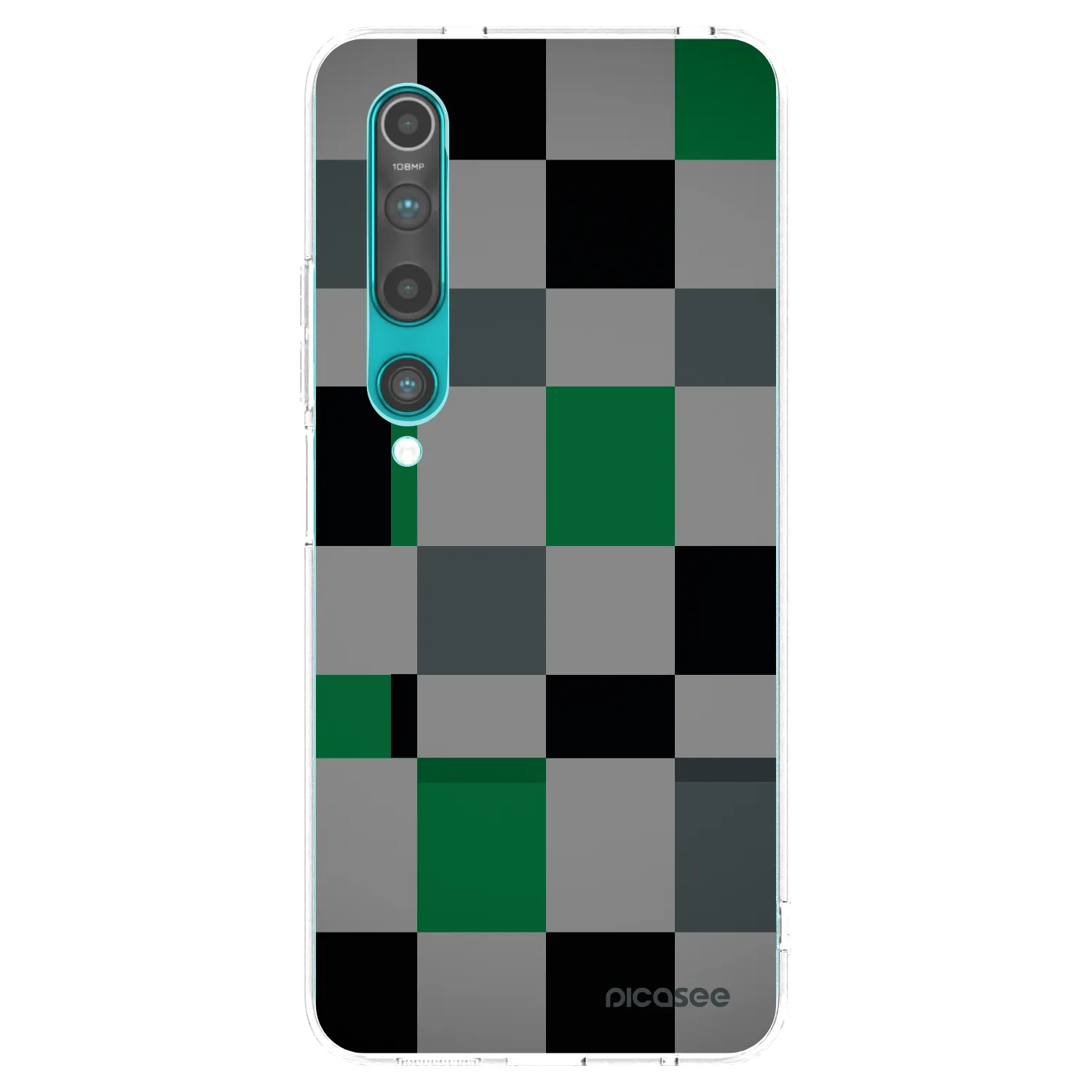 Picasee διαφανής θήκη σιλικόνης Xiaomi Mi 10 - Block Grid