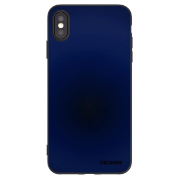 Picasee Μαύρη θήκη σιλικόνης για Apple iPhone XS Max - Deep Ocean