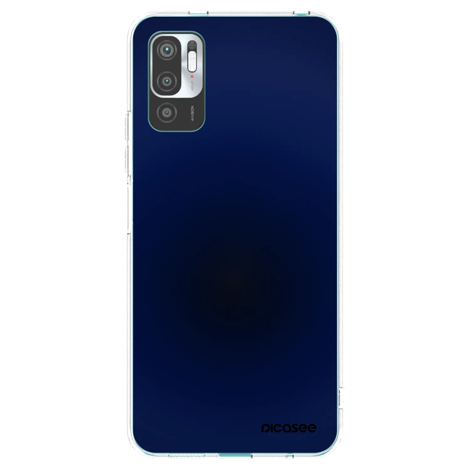 Picasee διαφανής θήκη σιλικόνης Xiaomi Redmi Note 10 5G - Deep Ocean