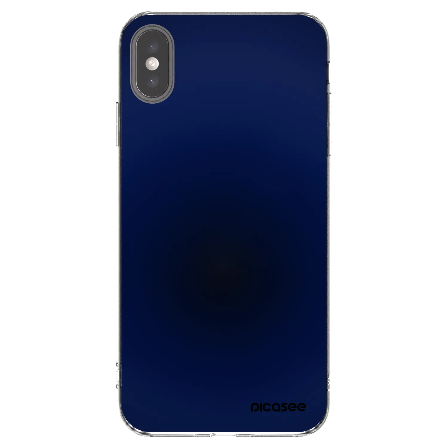 Picasee διαφανής θήκη σιλικόνης Apple iPhone XS Max - Deep Ocean