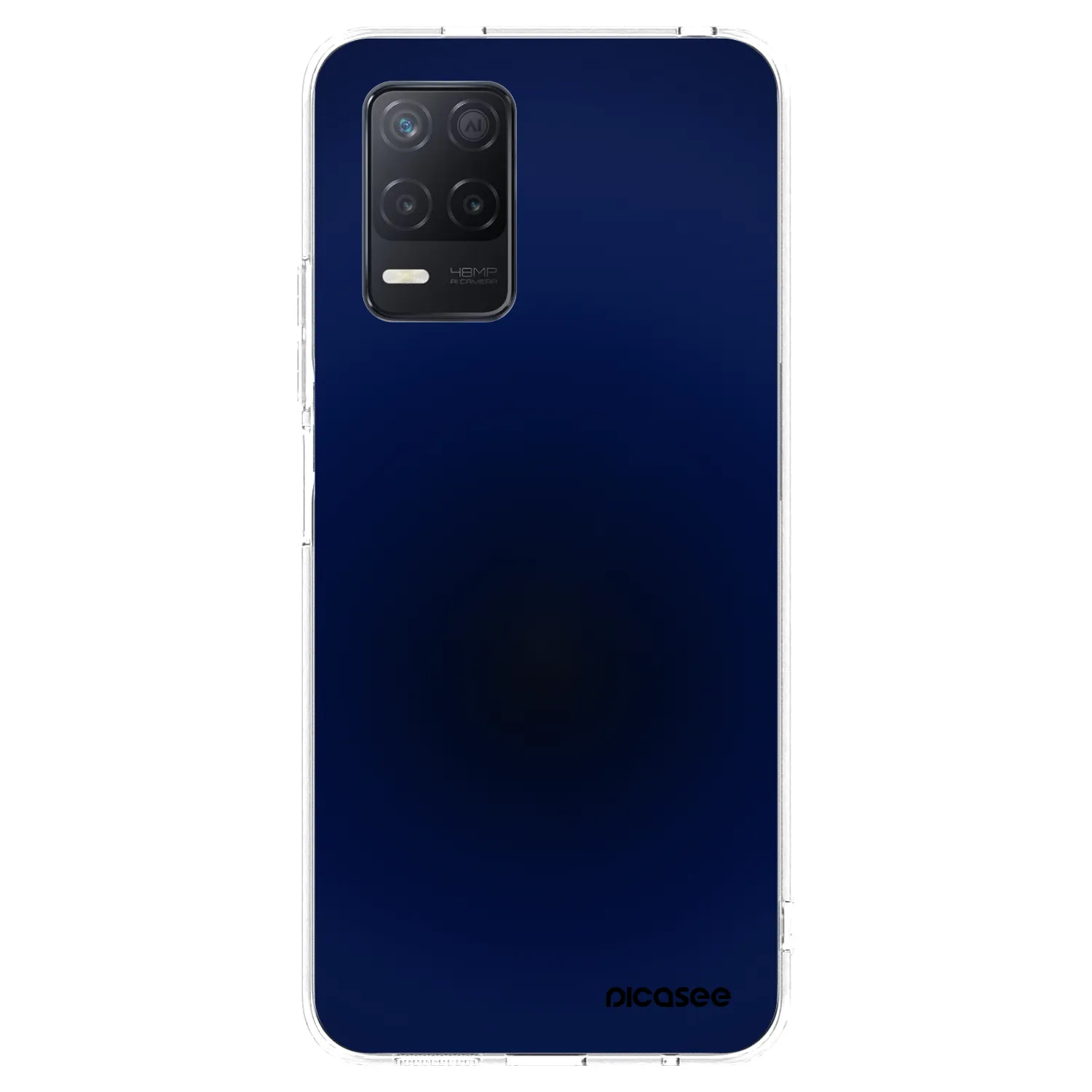 Picasee διαφανής θήκη σιλικόνης Realme 8 5G - Deep Ocean