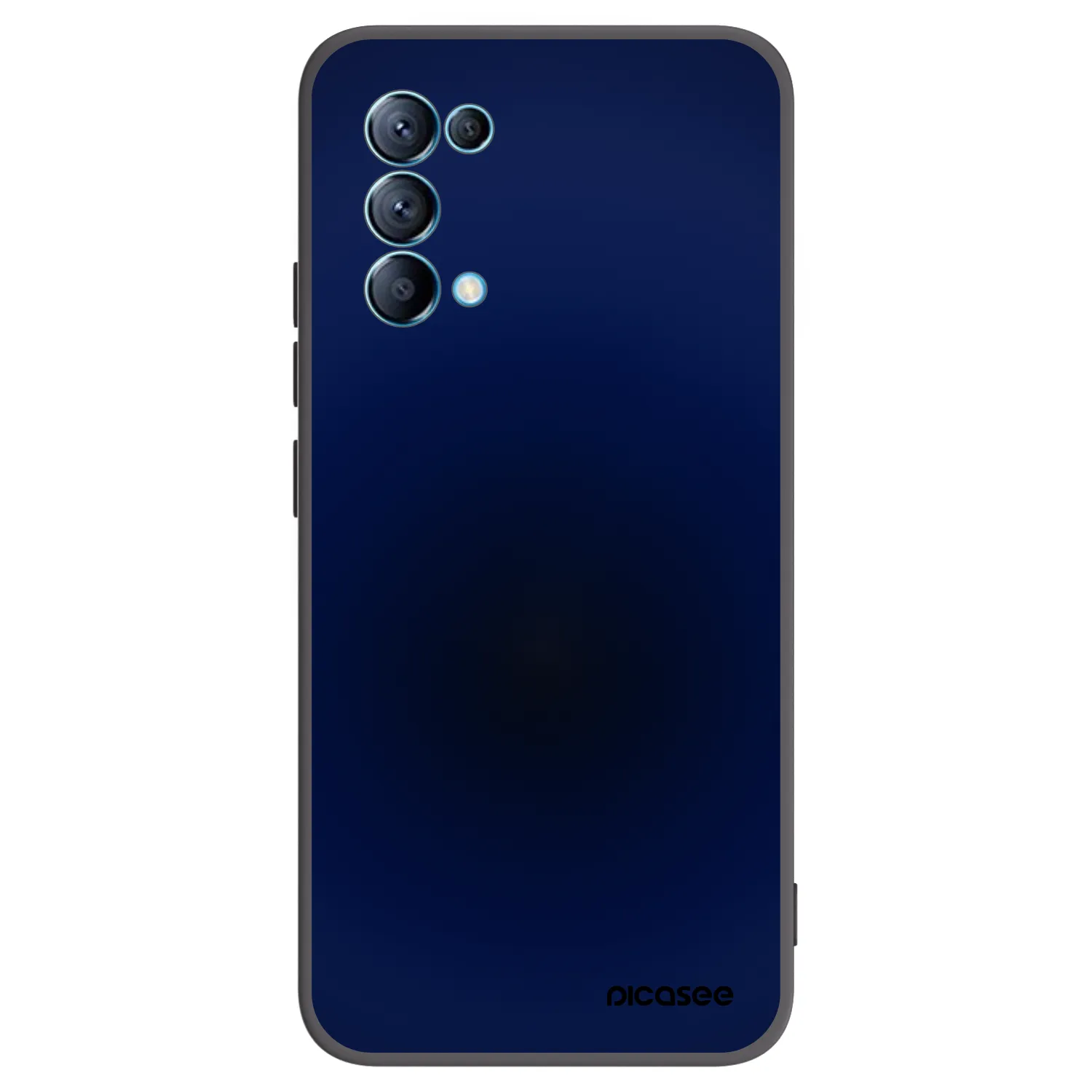 Picasee Μαύρη θήκη σιλικόνης για OPPO A16s - Deep Ocean