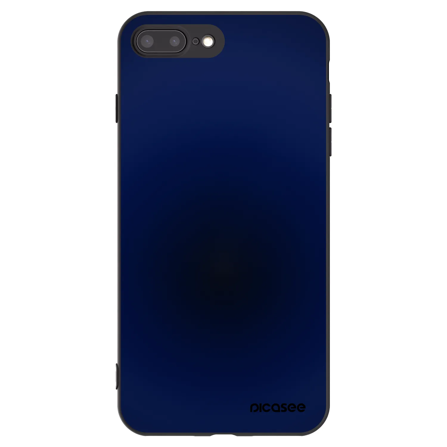 Picasee Μαύρη θήκη σιλικόνης για Apple iPhone 8 Plus - Deep Ocean