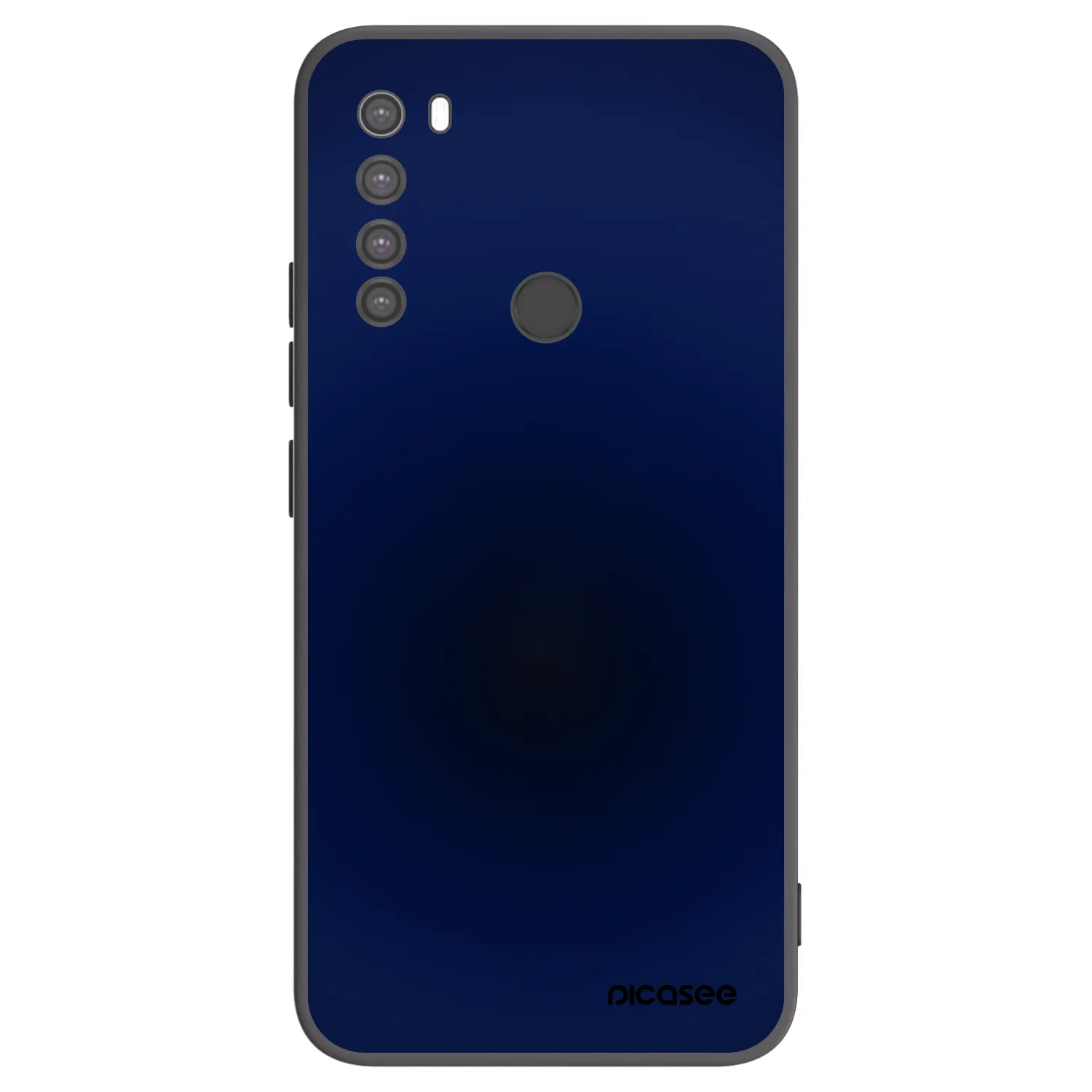 Picasee Μαύρη θήκη σιλικόνης για Xiaomi Redmi Note 8 - Deep Ocean