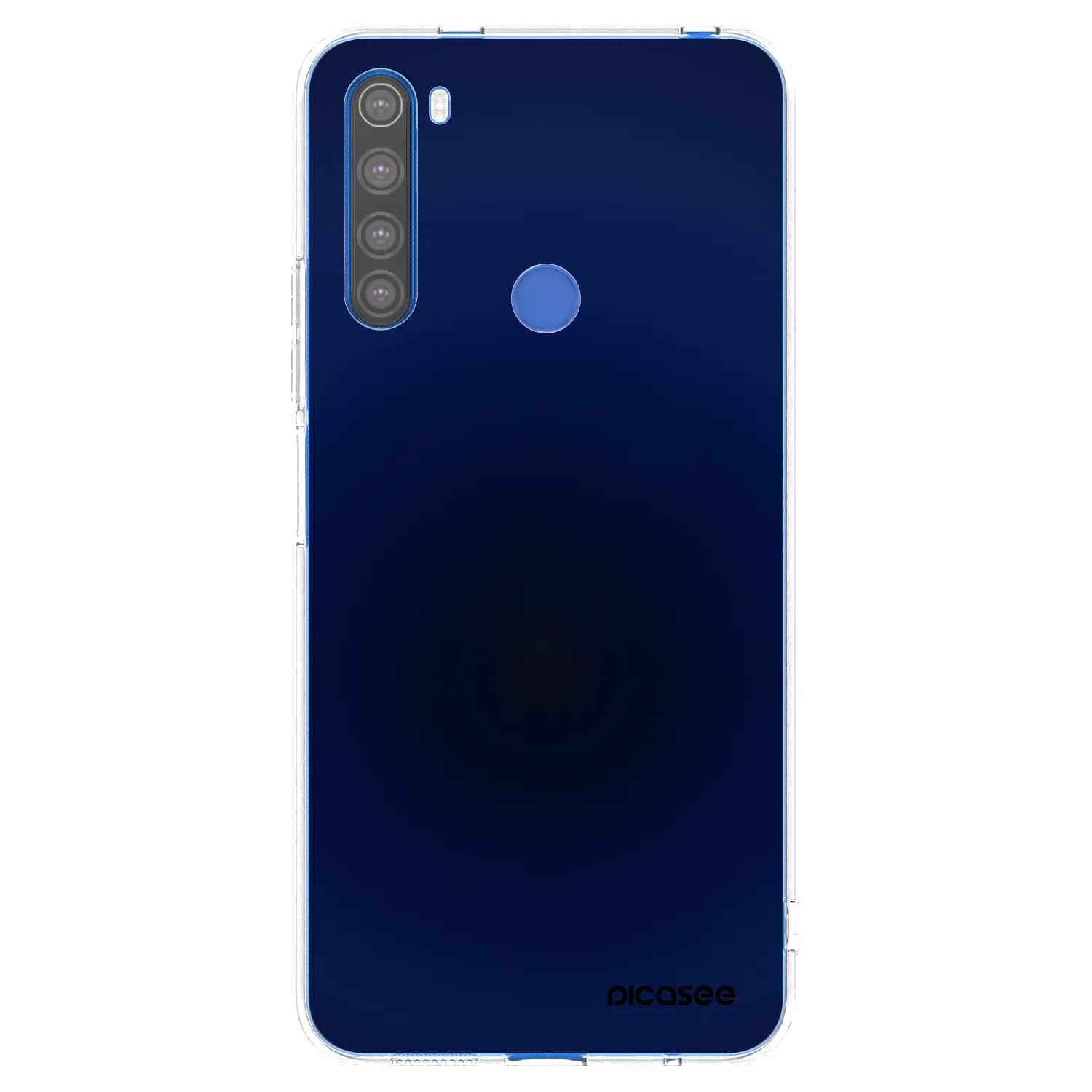 Picasee διαφανής θήκη σιλικόνης Xiaomi Redmi Note 8T - Deep Ocean