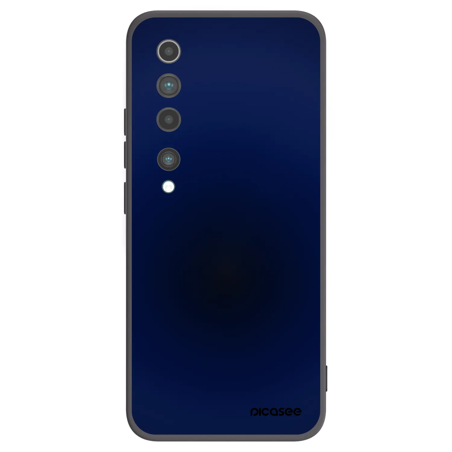 Picasee Μαύρη θήκη σιλικόνης για Xiaomi Mi 10 - Deep Ocean