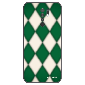 Picasee Μαύρη θήκη σιλικόνης για Xiaomi Redmi 9 - Emerald Diamond