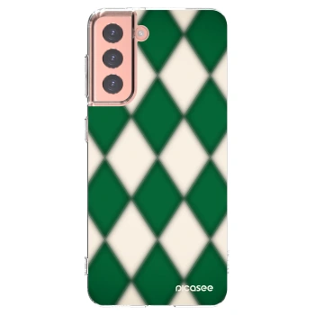 Picasee διαφανής θήκη σιλικόνης Samsung Galaxy S21 5G G991B - Emerald Diamond