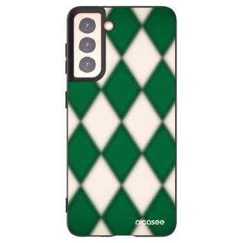 Picasee Μαύρη θήκη σιλικόνης για Samsung Galaxy S21 5G G991B - Emerald Diamond